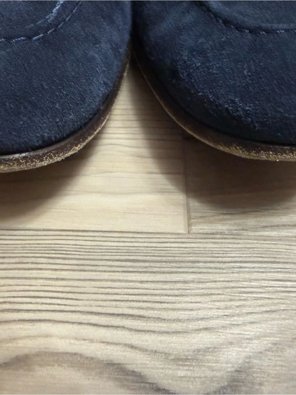 Authentic Gucci Navy Suede Horsebit Loafers